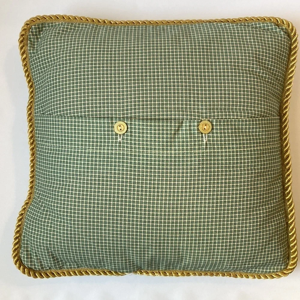 Vintage Handmade Pillow with Changing Felt Quilt Blocks Cottagcore Grannycore - Picture 6 of 9